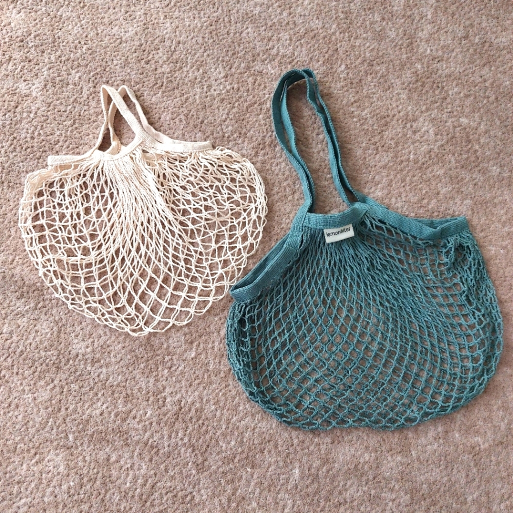 2 Bags Color: Green, And Cream